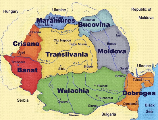 Resultado de imagen de mapa de rumania