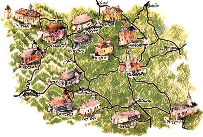 Resultado de imagen de monasterios de Bucovina