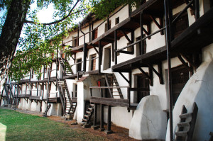 Interior de la fortaleza de Prejmer