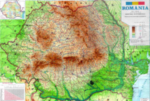 Mapa Geográfico de Rumanía